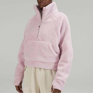 Lululemon Pink Scuba Half Zip Sweatshirt